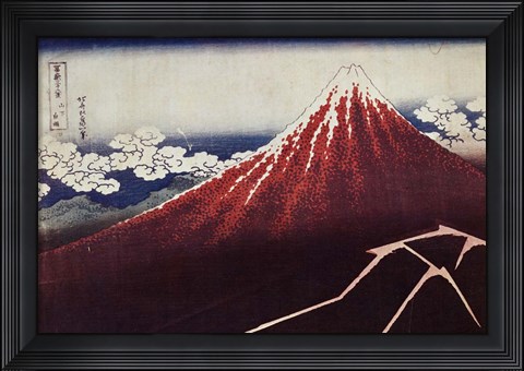 Framed Lightning Below the Summit, c. 1823 Print