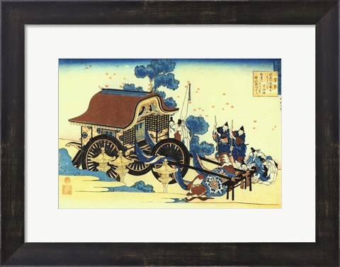 Framed Uda Tenno Visits Mount Tamuke Print