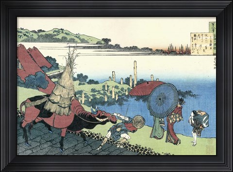 Framed Bay of Naniwa Print