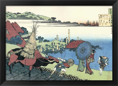 Framed Bay of Naniwa Print