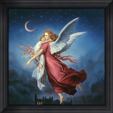 Framed Angels 5 Print