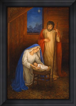 Framed Jesus Mary Joseph Print