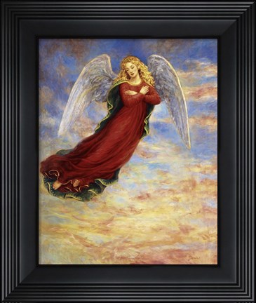 Framed Angel In The Sky Print