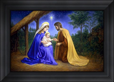 Framed Baby Jesus Print