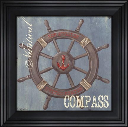 Framed Compass Print