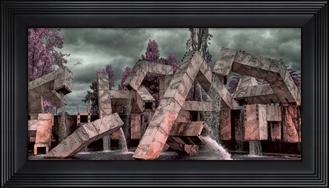 Framed Vaillancourt Fountain Print