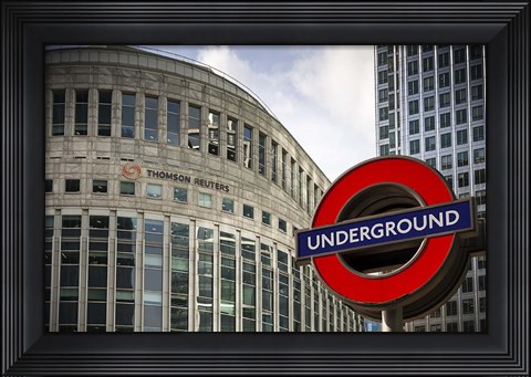Framed Canary Wharf Print