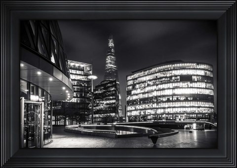 Framed Gotham Side of London Print