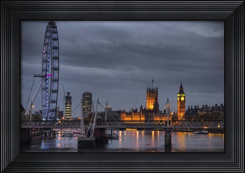 Framed From Waterloo Bridge Print