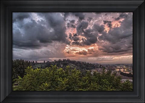 Framed Stormy Clouds Print
