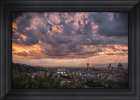Framed Bloody Sky Print