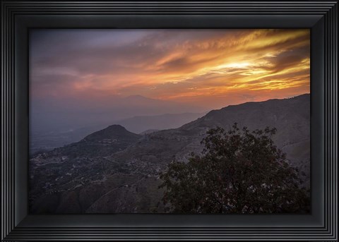 Framed Looking for Etna Print