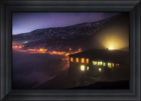 Framed Under the cloud Print
