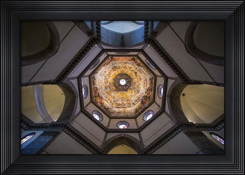 Framed Under The Brunelleschi&#39;s Dome Print