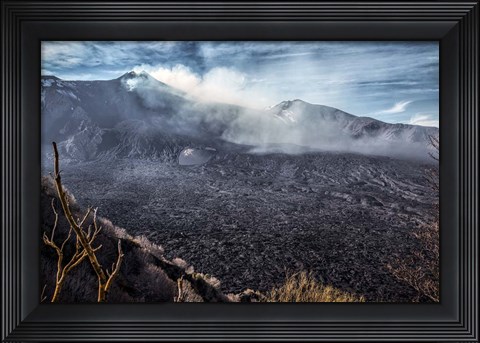 Framed Etna, like Mordor Print