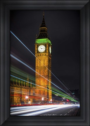 Framed Streams Over Westminster Print