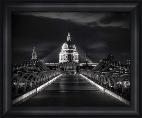 Framed St. Paul&#39;s Cathedral Print