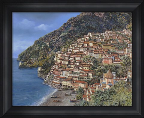 Framed Positano E Torre Clavel Print