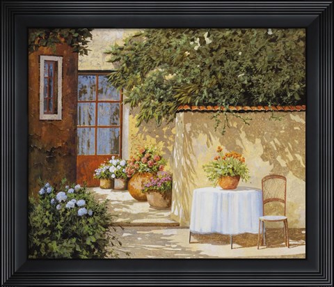Framed Muretto E Tavolo Print