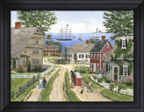 Framed Captian's Walk to Sea Print