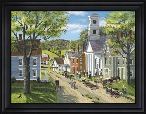 Framed After Church Print