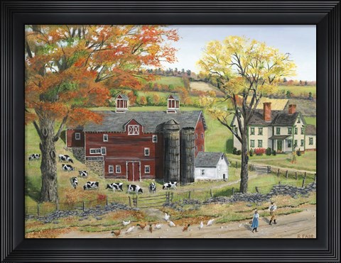 Framed Autumn Pasture Print