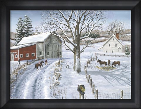 Framed Christmas Delivery Print