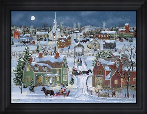 Framed Christmas Homecoming Print