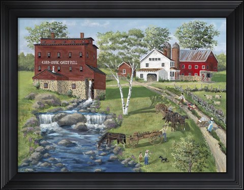 Framed Cold Creek Mill Print