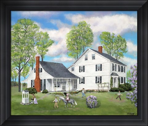 Framed Connecticut Home Stead Print