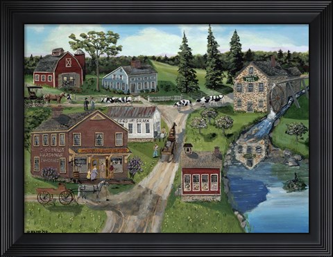 Framed Hubbles General Store Print
