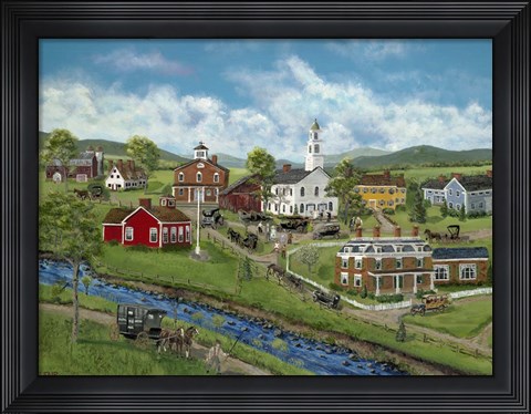 Framed Just Married Print