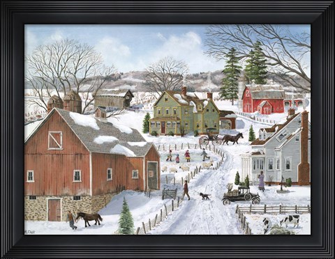 Framed Life on the Farm Print