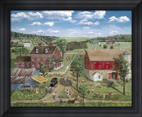 Framed Ma&#39;s Farm Stand Print