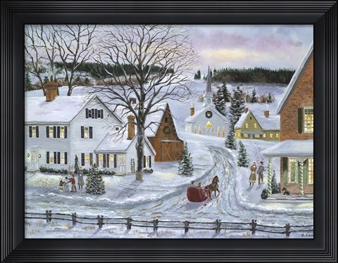 Framed Peaceful Holiday Print
