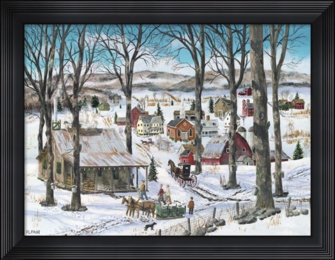 Framed Sap to Syrup Print