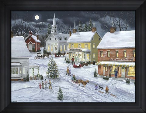 Framed Sleigh Bells Ring Print