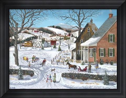 Framed Best Hill Ever Print