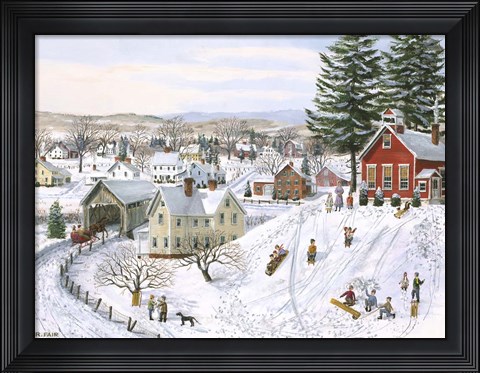 Framed Winter Recess Print