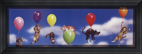 Framed Kittens in Flight Print
