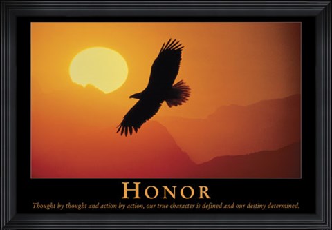 Framed Honor Print