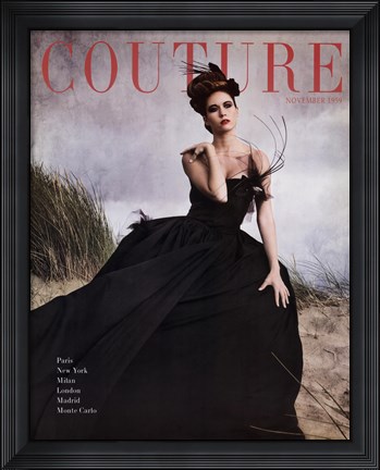 Framed Couture November 1959 Print