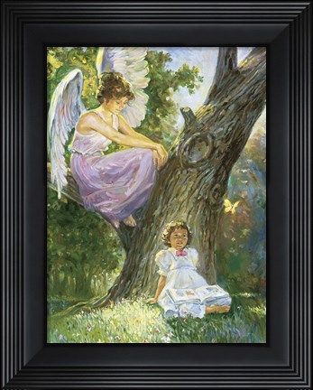 Framed Guardian Angel Print