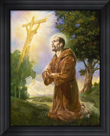 Framed Saint Francis Of Assisi Print