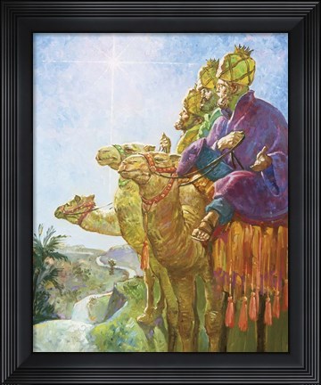 Framed Three Wise Men Print