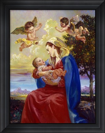 Framed Mother And Child Print