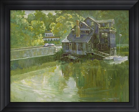 Framed Old Building Print