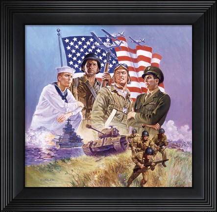 Framed Armed Forces Print