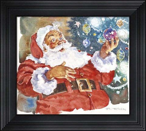 Framed Santa&#39;s Glow Print