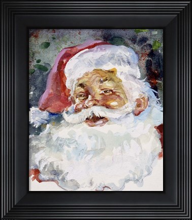 Framed Santa Face Print